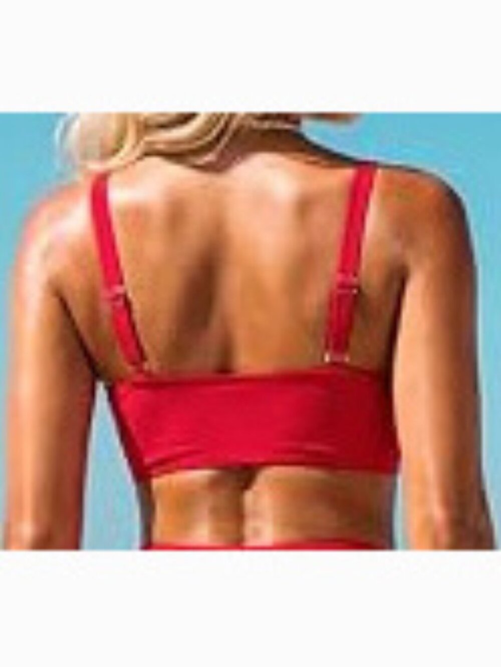 U-Wire Cutout Bikini Top with Adjustable Straps - Picture 4 of 6